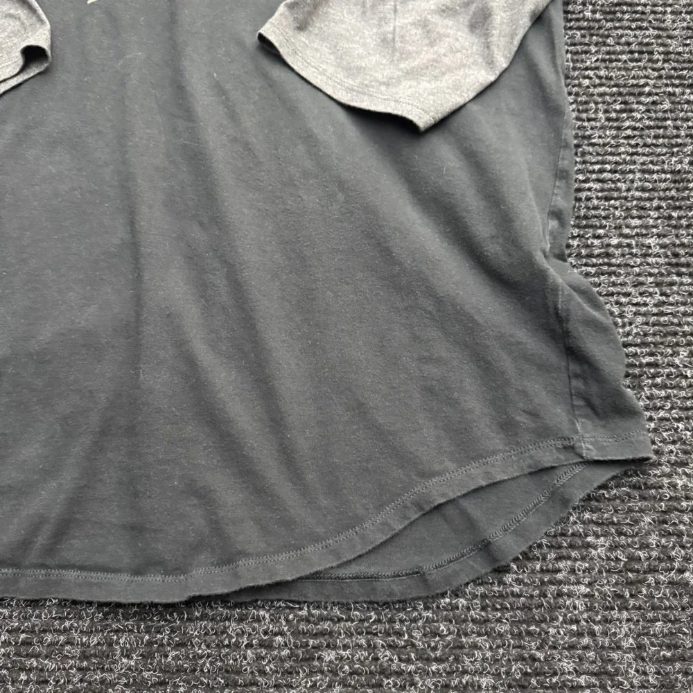 The North Face Mens XL Raglan Baseball Tee 3/4 Sleeve Grey Graphic T-Shirt